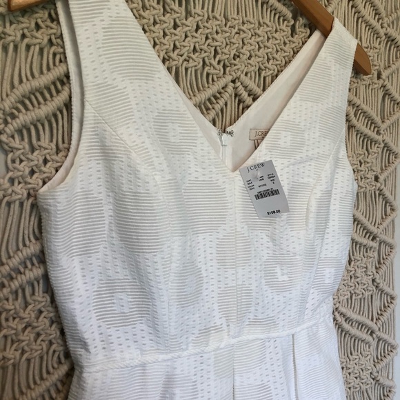 NWT | 2 | J.Crew Factory White Pocket Dress - Picture 4 of 8